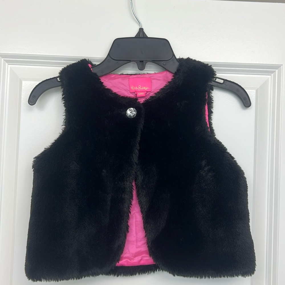 EUC Lilly Pulitzer Fur Vest